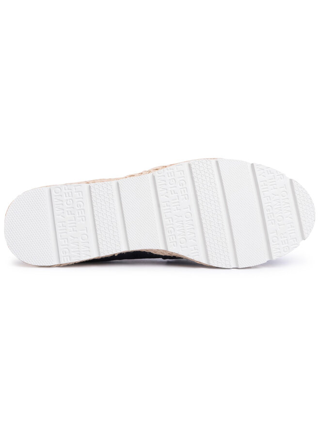 Tommy Hilfiger Espadrilky Tommy Hilfiger Basic Tommy Corporate Espadrille FW0FW04738 Tmavomodrá