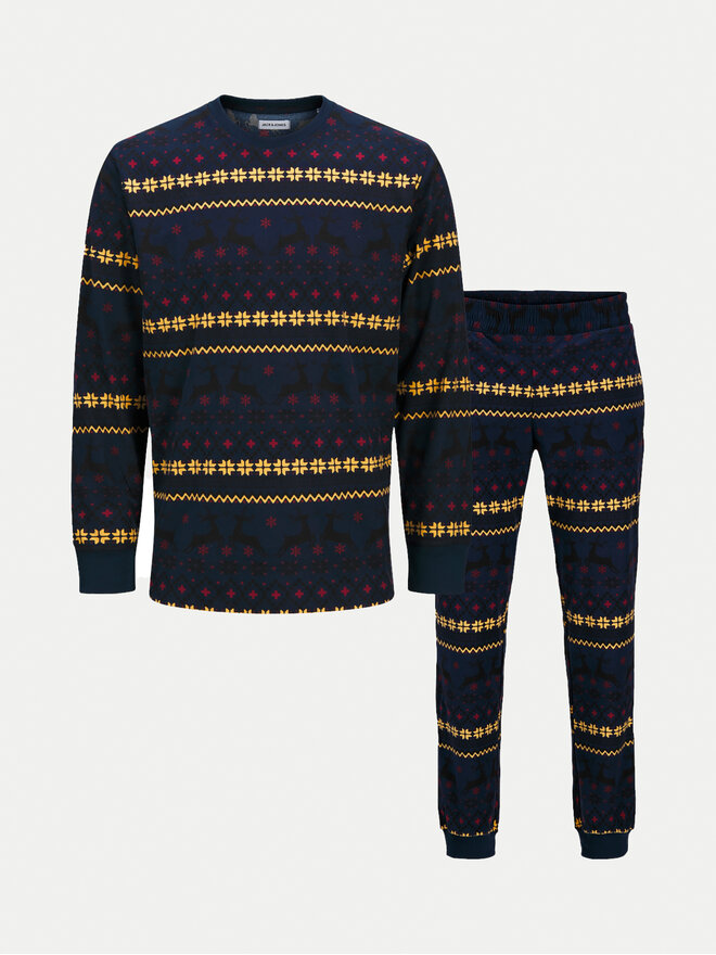Jack&Jones Jack&Jones Pizsama 12268512 Sötétkék Loose Fit