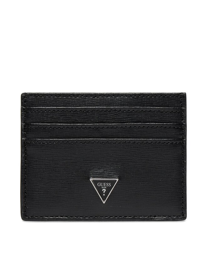 Guess Калъф за кредитни карти Guess SMCSLE LEA25 Черен