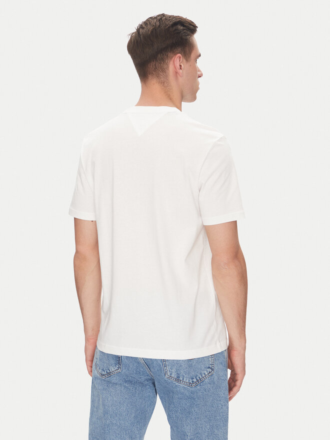 Tommy Hilfiger Tommy Hilfiger Marškinėliai Stack MW0MW39355 Balta Regular Fit