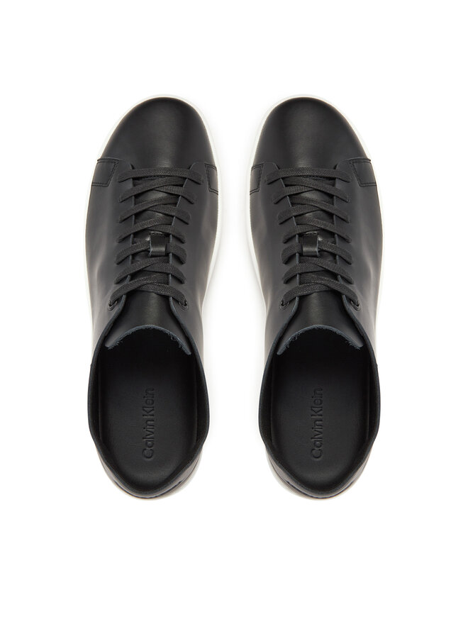 Calvin Klein Sneakersy Calvin Klein Low Top Lace Up Unlined Lth HM0HM01885 Czarny