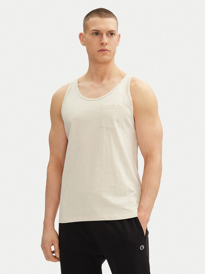 Jack&Jones Jack&Jones Majica brez rokavov Jake 12270577 Bež Regular Fit