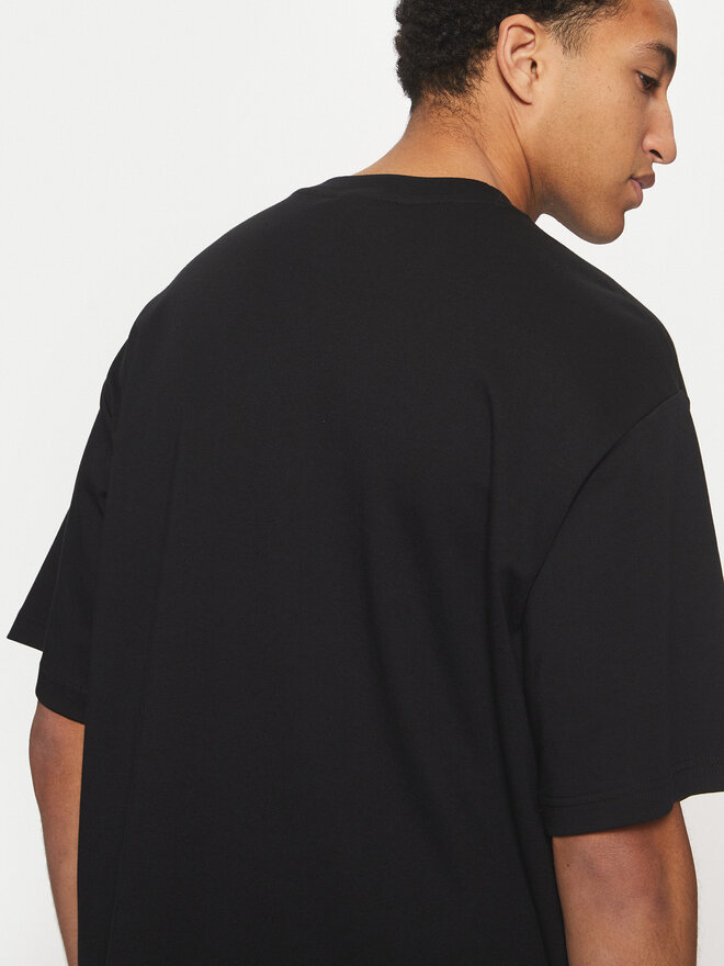Versace Jeans Couture Versace Jeans Couture Camiseta 78GAHE02 Negro Regular Fit