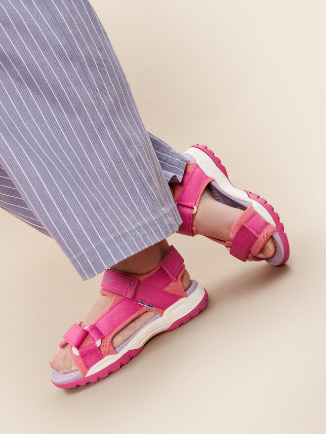 Geox Sandále Geox J Borealis Girl J450WA 01411 C8N7Q S Ružová