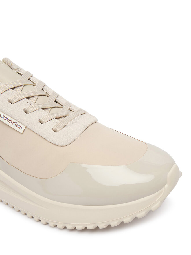 Calvin Klein Sneakers Calvin Klein Eva Runner Lace Up Mat Mix YW0YW02016 Beige