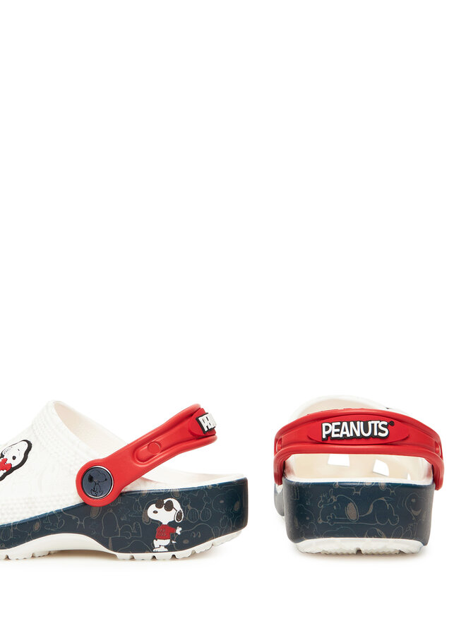 Crocs Чехли Crocs Classic Peanuts 21112 Бял