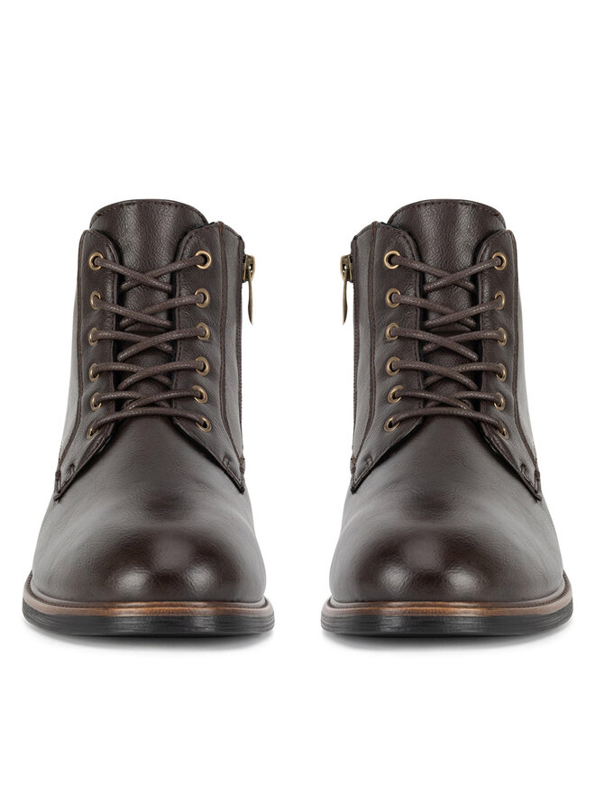 Lanetti Botines planos Lanetti MYL8518-1 Marrón