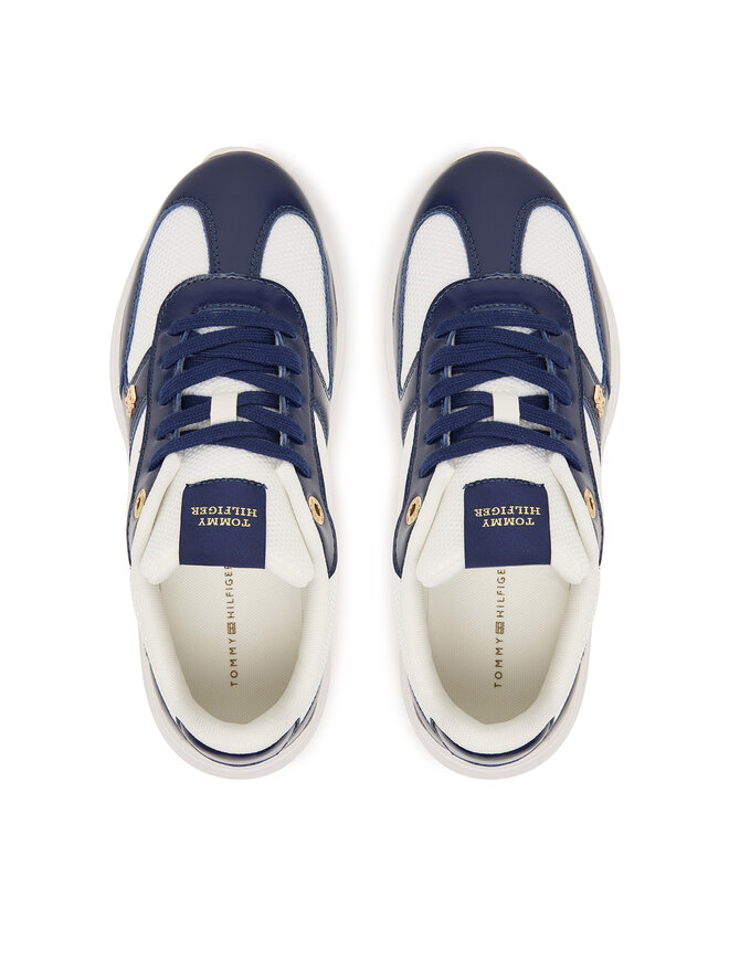 Tommy Hilfiger Sneakers Tommy Hilfiger Modern Runner Shiny Leather FW0FW09413 Dunkelblau