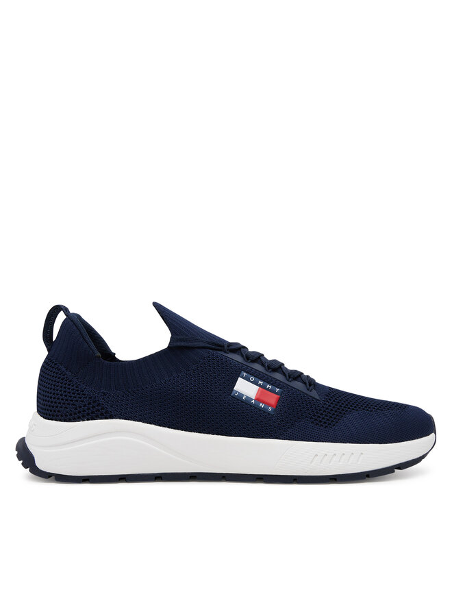 Tommy Jeans Tenisice Tommy Jeans Runner Kntitted EM0EM01555 Tamnoplava