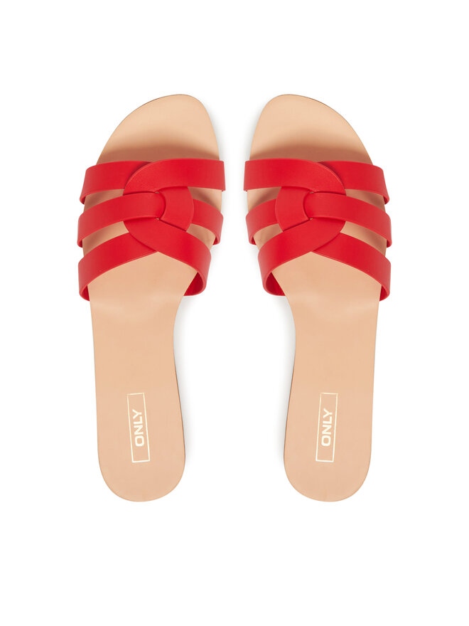 ONLY Shoes Iešļūcenes ONLY Shoes Onlfeli 4 15319426 Sarkans