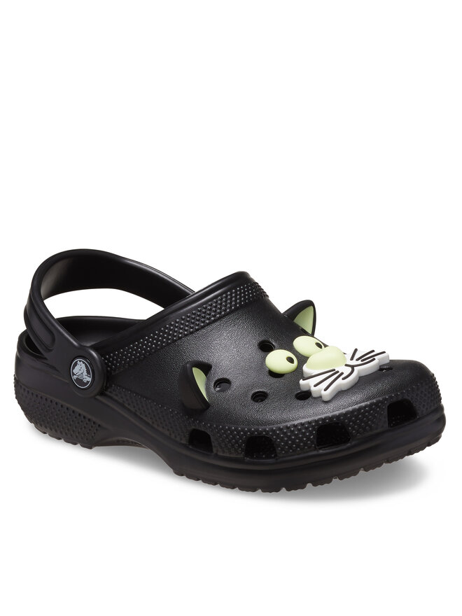 Crocs Papucs Crocs Classic Glow Black Cat Clog K 210387 Fekete