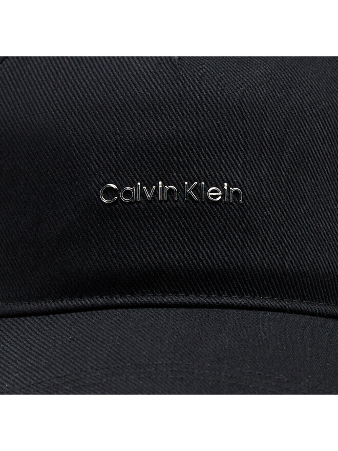 Calvin Klein Kepurė su snapeliu Calvin Klein Lettering K60K612764 Juoda