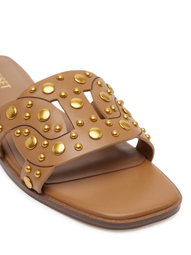 TWINSET Чехли TWINSET 251TGT072 Кафяв