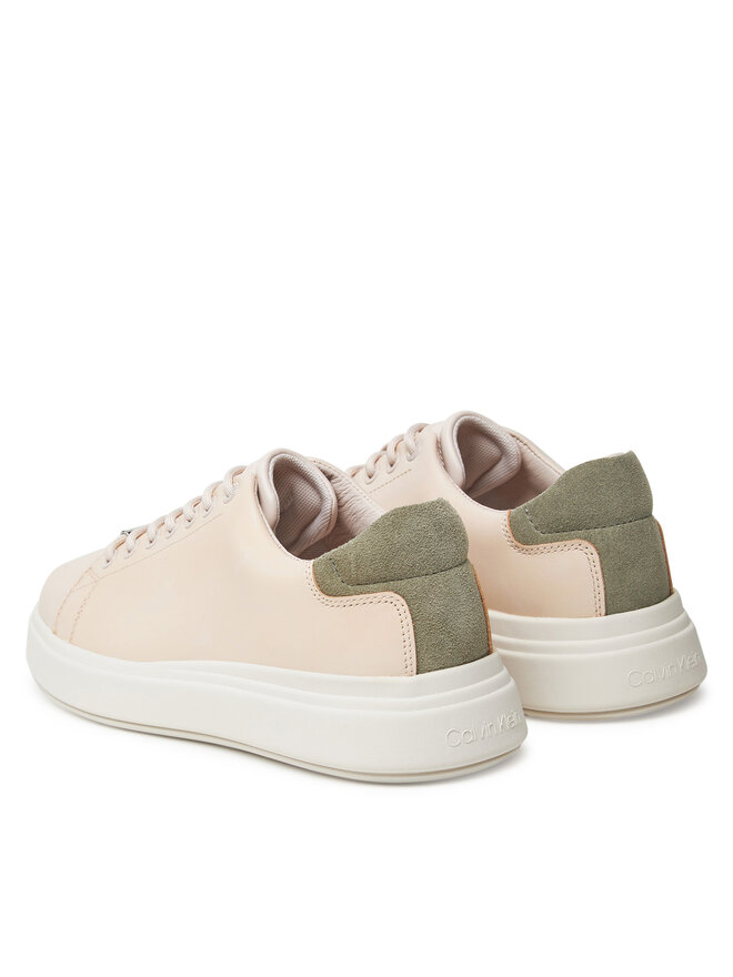 Calvin Klein Sneakers Calvin Klein Cupsole Lace Up Lth HW0HW02540 Beige