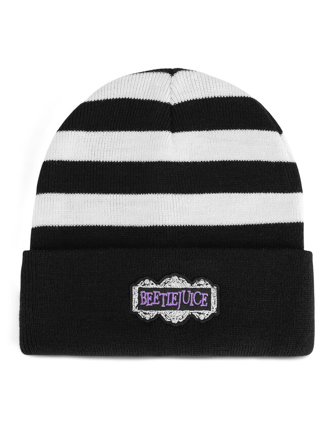 BEETLEJUICE Čepice BEETLEJUICE ACCCS-AW24-323WBBJ Černá