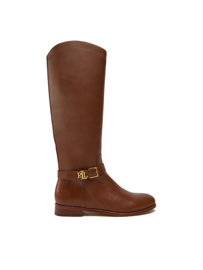 LAUREN RALPH LAUREN Kozačky ve vojenském stylu Lauren Ralph Lauren 802937804002 Hnědá