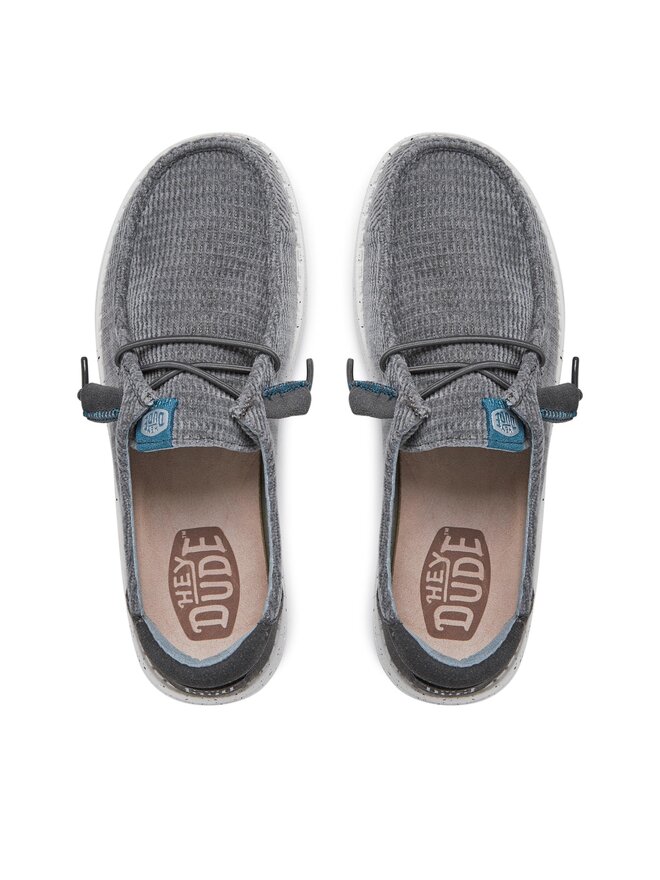 Hey Dude Półbuty Hey Dude Wendy Wave Corduroy 40195-025 Szary