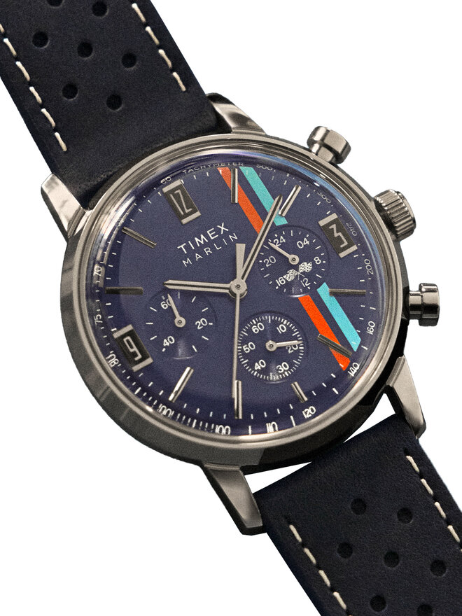 Timex Pulkstenis Timex Marlin® Chronograph TW2W99000 Sudraba