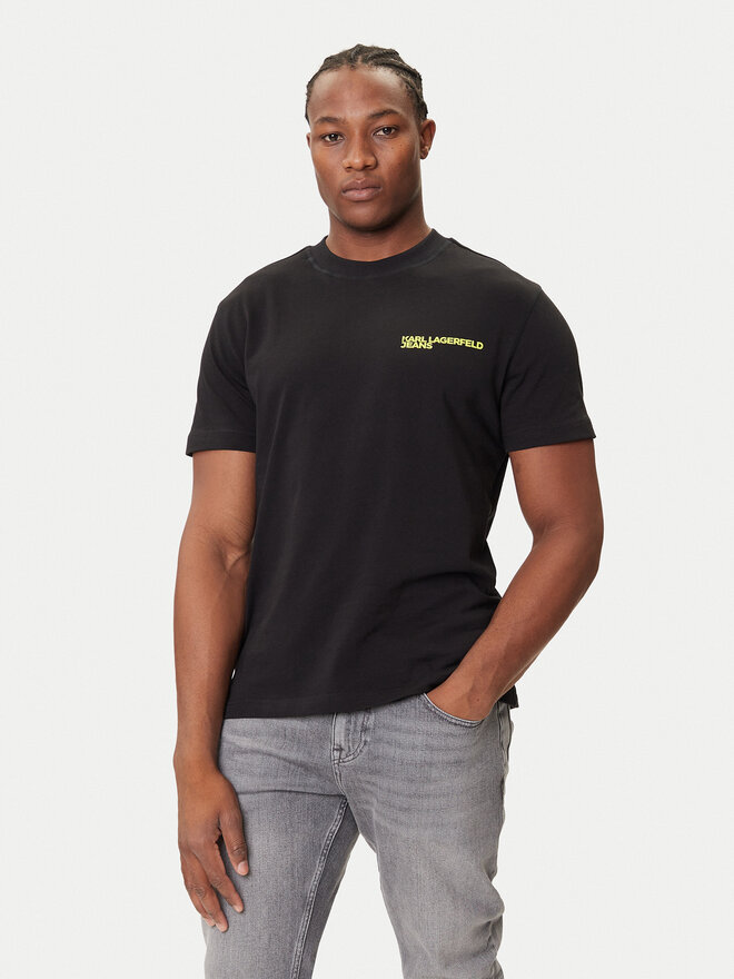 Karl Lagerfeld Jeans Karl Lagerfeld Jeans Camiseta A3M17027 Negro Relaxed Fit