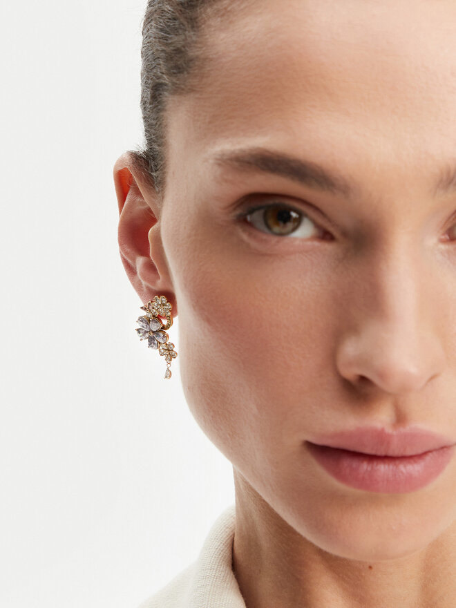 Guess Náušnice Guess JUBE05 101JW Zlatá