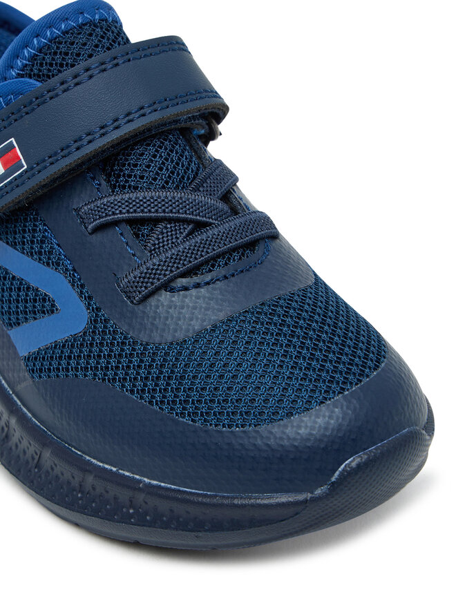 Tommy Hilfiger Снікерcи Tommy Hilfiger Low Cut Lace-Up/Velcro Sneaker T1B9-34110-1843 M Cиній