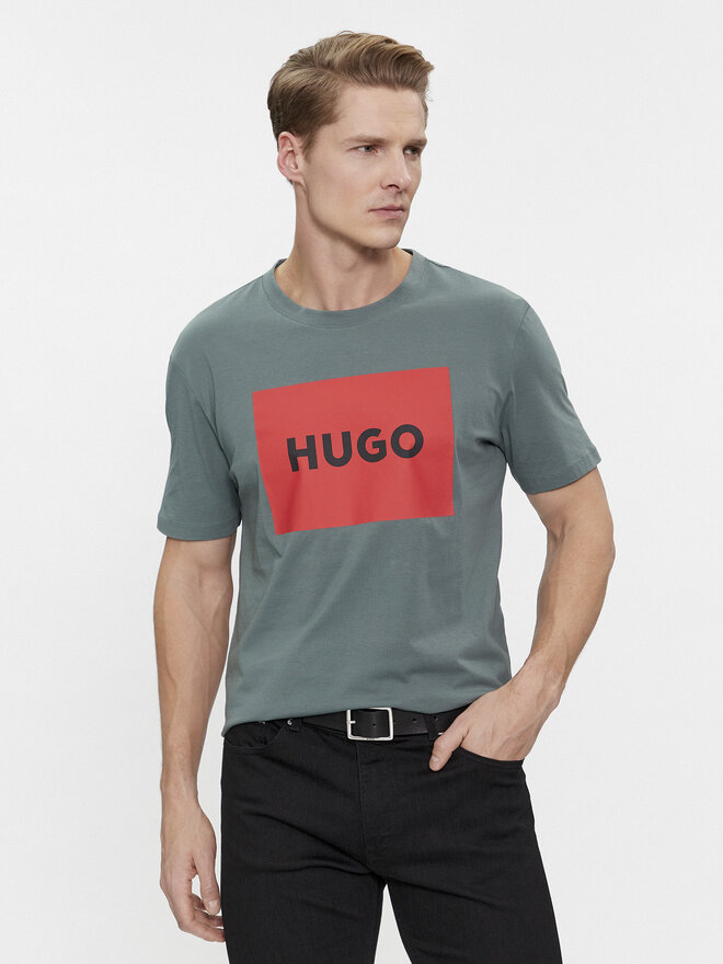 HUGO Hugo T-Shirt Dulive222 50467952 Grün Regular Fit