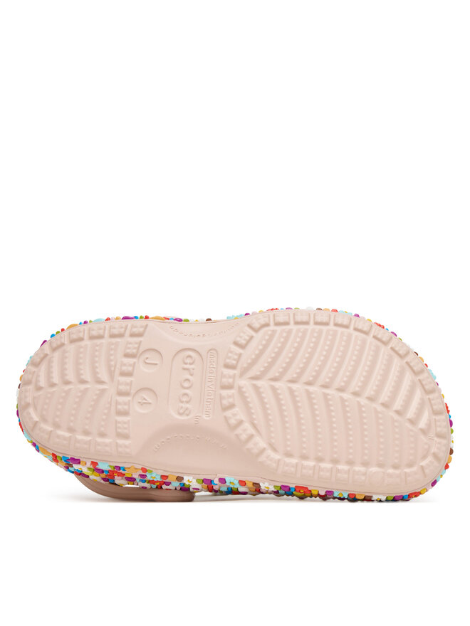 Crocs Natikači Crocs Classic Beaded Band 211614 Bež