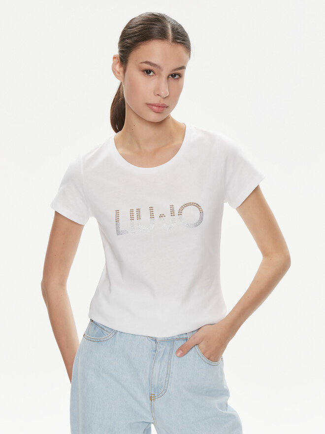 Liu Jo Liu Jo Camiseta Ecs T-Shirt Basica M VA4216 JS923 Blanco Regular Fit