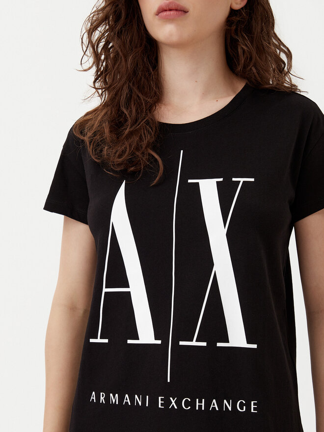Armani Exchange Armani Exchange T-Shirt 8NYTCX YJG3Z 1200 Μαύρο Regular Fit