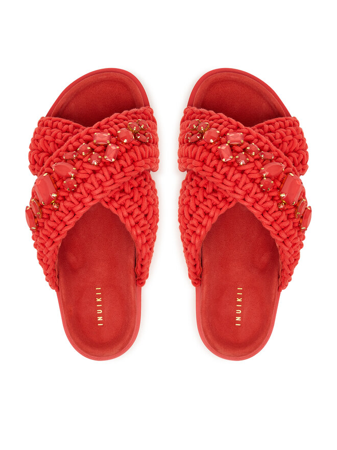 Inuikii Шльопанці Inuikii Woven Stones 1004.003.0073 Червоний