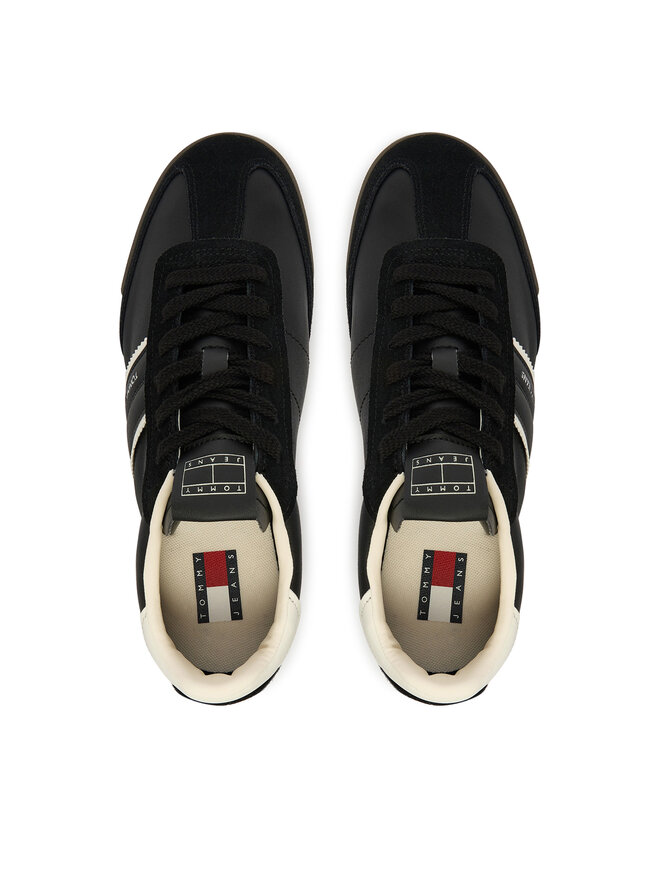 Tommy Jeans Sneakers Tommy Jeans Tjw Low Profile Runner Lthr Mix EN0EN03001 Schwarz
