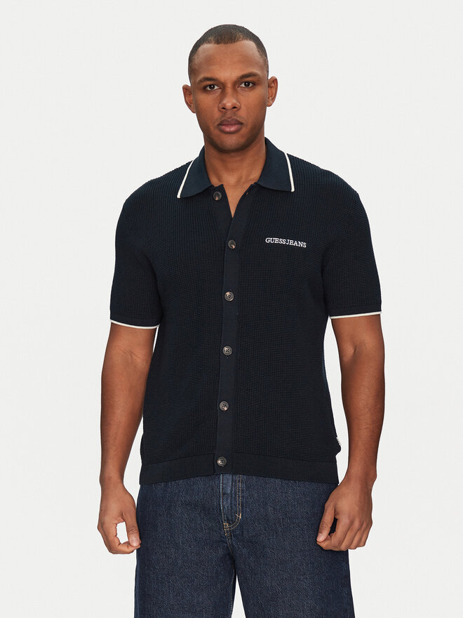 Guess Jeans Guess Jeans Polo majica M5GR18 Z3HM1 Mornarsko modra Regular Fit