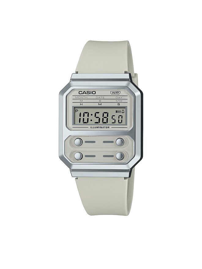 Casio Zegarek Casio A100WEF-8AEF Szary