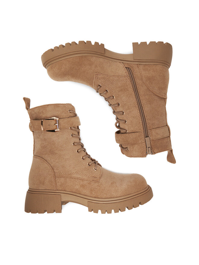 DeeZee Botines planos DeeZee 5699 Beis