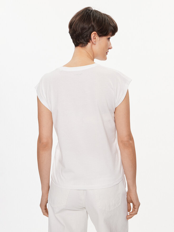 Pepe Jeans Pepe Jeans Marškinėliai Lory PL505853 Balta Regular Fit