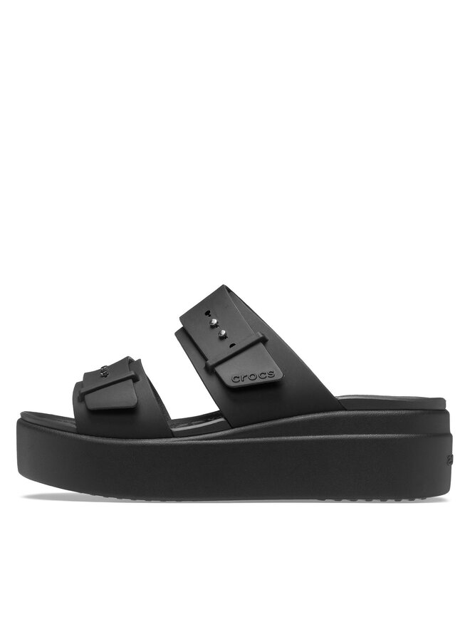 Crocs Klapki Crocs Brooklyn Sandal Lowwdg 207431 Czarny