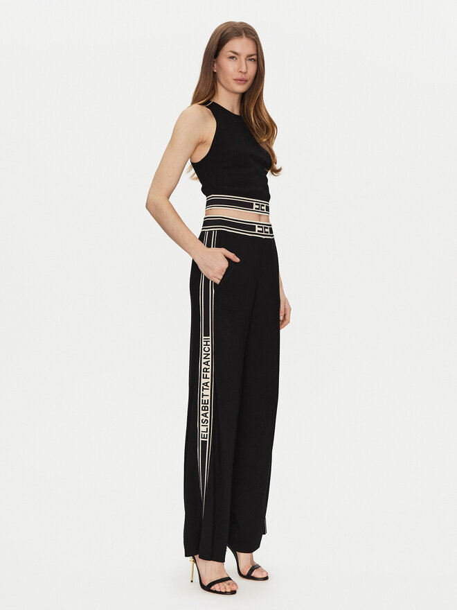 Elisabetta Franchi Elisabetta Franchi Τοπ TK-39S-51E2 Μαύρο Slim Fit