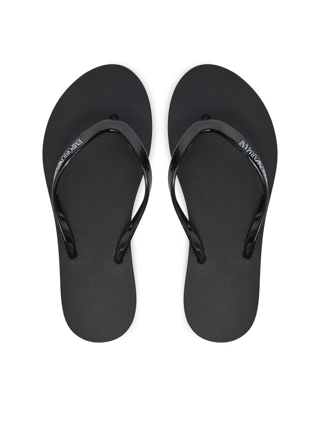 Emporio Armani Джапанки Emporio Armani XVQS09 XN118 00002 Черен