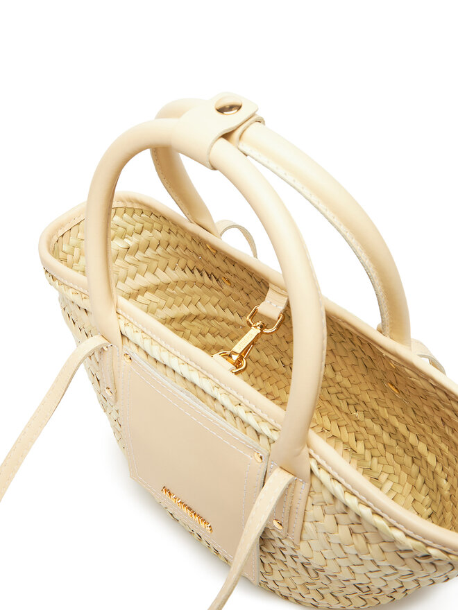 JACQUEMUS Bolso JACQUEMUS Le Petit Panier Soli 23E223BA0443060 Beis