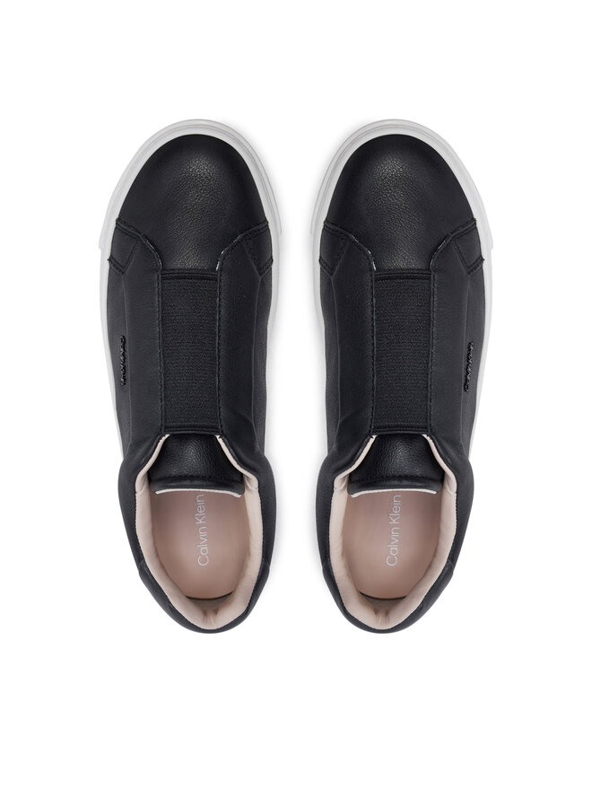 Calvin Klein Sneakersy Calvin Klein Cupsole Slip On W/Ml HW0HW02289 Czarny