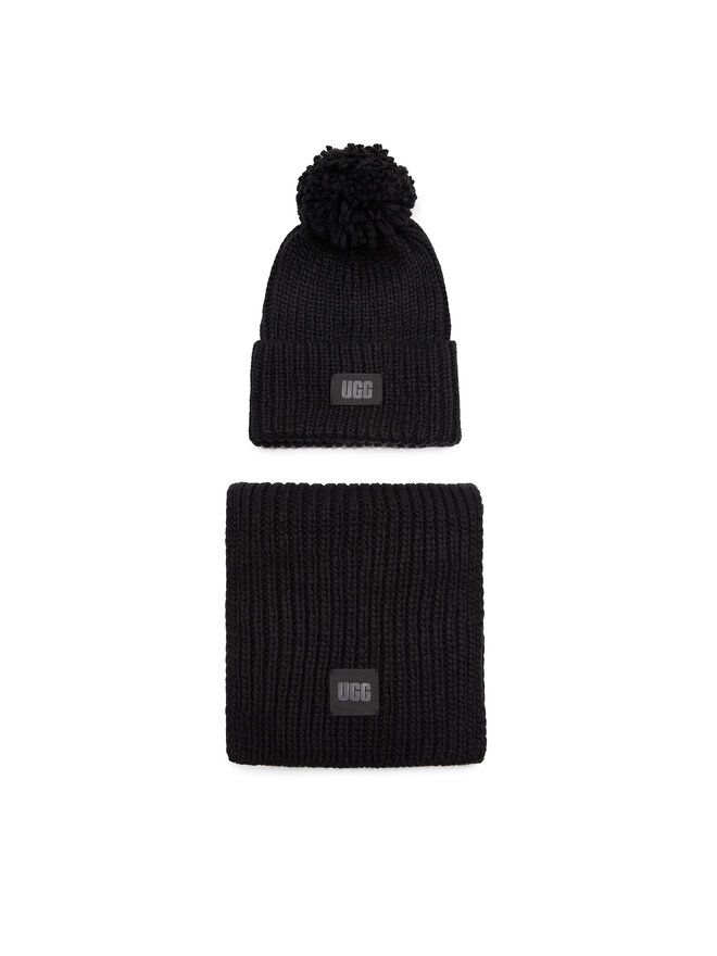 Ugg Set Schal und Mütze Ugg 21883 Schwarz