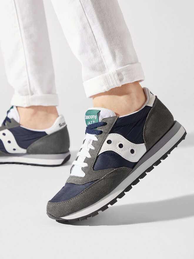 Saucony jazz o premium shoes navy grey cheap