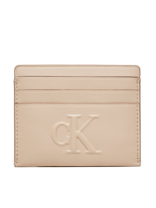 Calvin Klein Jeans Kredītkaršu turētājs Calvin Klein Jeans Sculpted Cardcase K60K612747 Bēšs