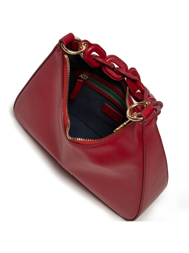 Tommy Hilfiger Táska Tommy Hilfiger Soft Leather Shoulder Bag AW0AW16293 Piros