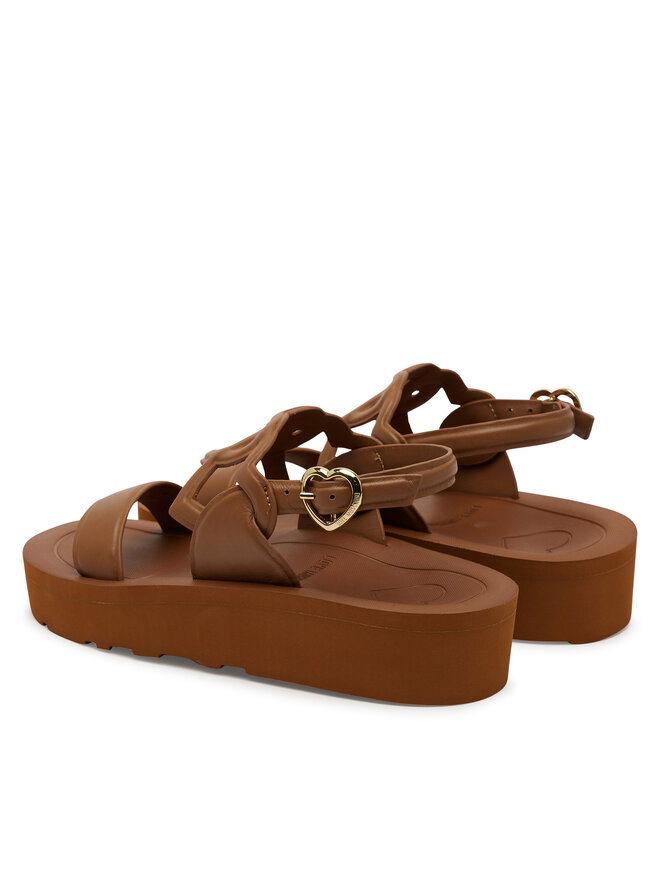 LOVE MOSCHINO Sandali LOVE MOSCHINO JA16054I1MIA0201 Rjava