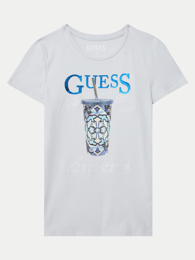 Guess Guess Футболка J5GI08 K6YW4 Блакитний Regular Fit