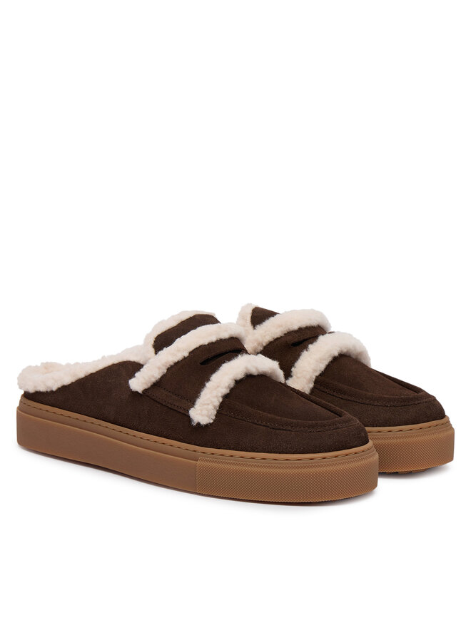 Inuikii Pantoletten Inuikii Mule Wool 1004.017.0011 Braun