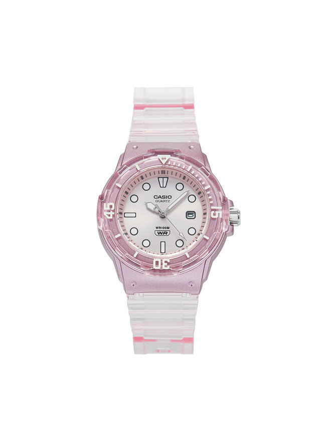 Casio Zegarek Casio Lady Translucent LRW-200HS-4EVEF Różowy