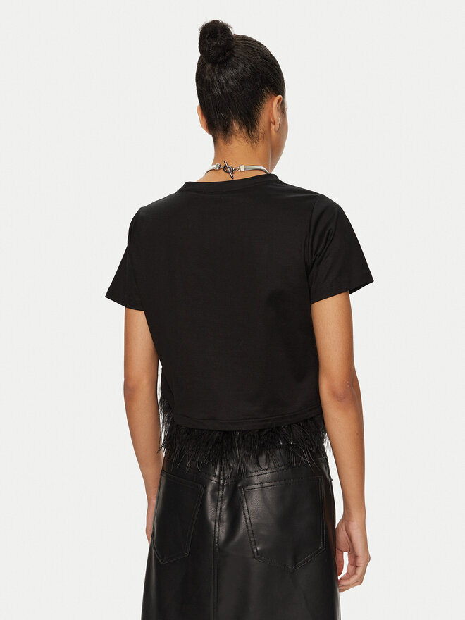 PINKO PINKO T-Shirt Martignano 103130 A1LV Μαύρο Regular Fit