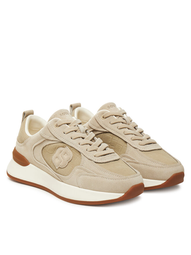 BOSS Снікерcи BOSS B Icon Runn Crcsd 50548354 Бежевий